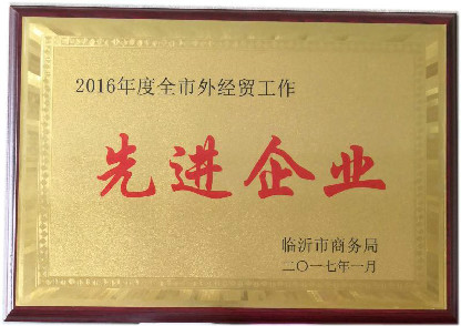全市外經貿工作先進企業